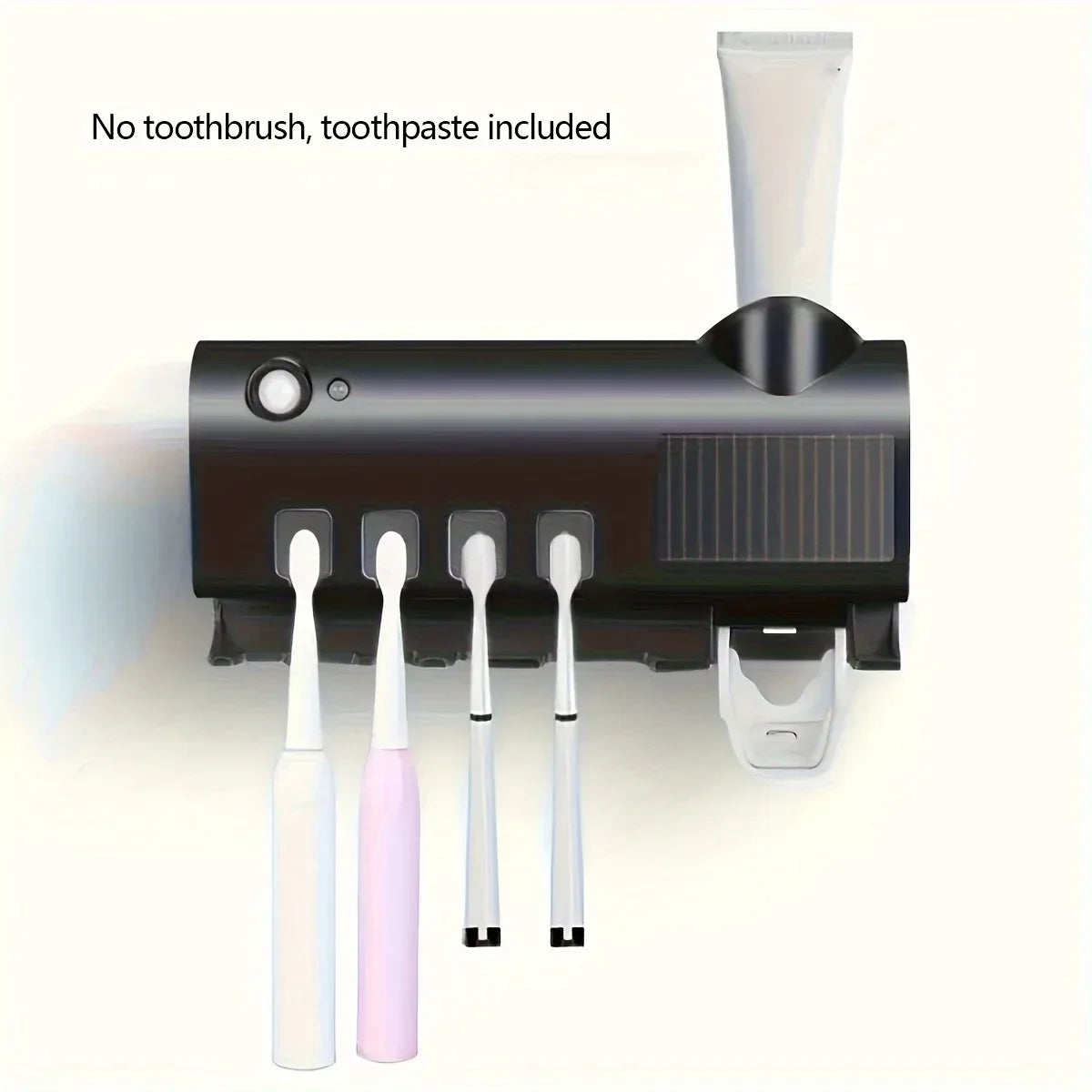 Smart UV Toothbrush Sanitizer & Automatic Toothpaste Dispenser