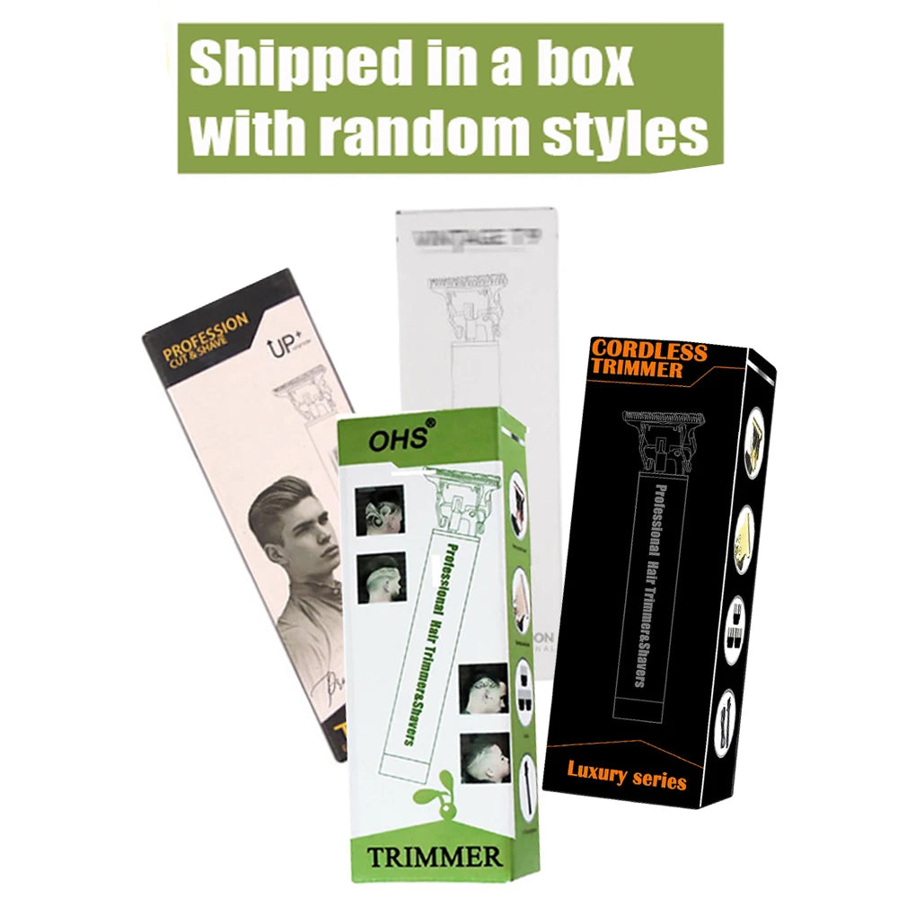 T9 Professional Cordless Hair Trimmer - Men's Electric Shaver