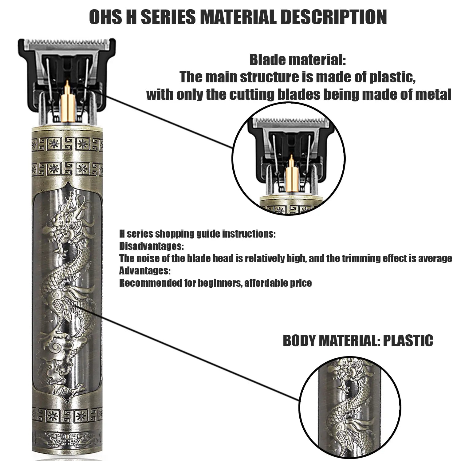 T9 Professional Cordless Hair Trimmer - Men's Electric Shaver