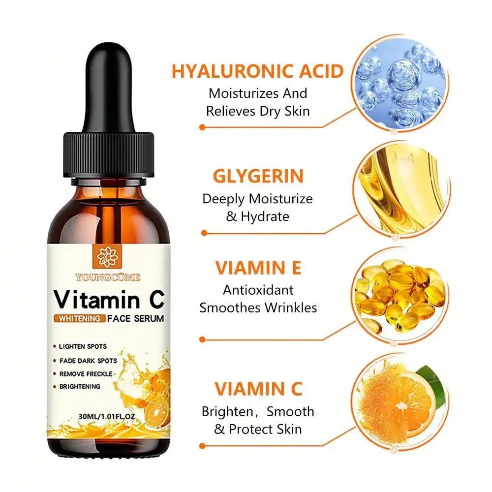Vitamin C Facial Essence - Anti-Aging Serum with Hyaluronic Acid