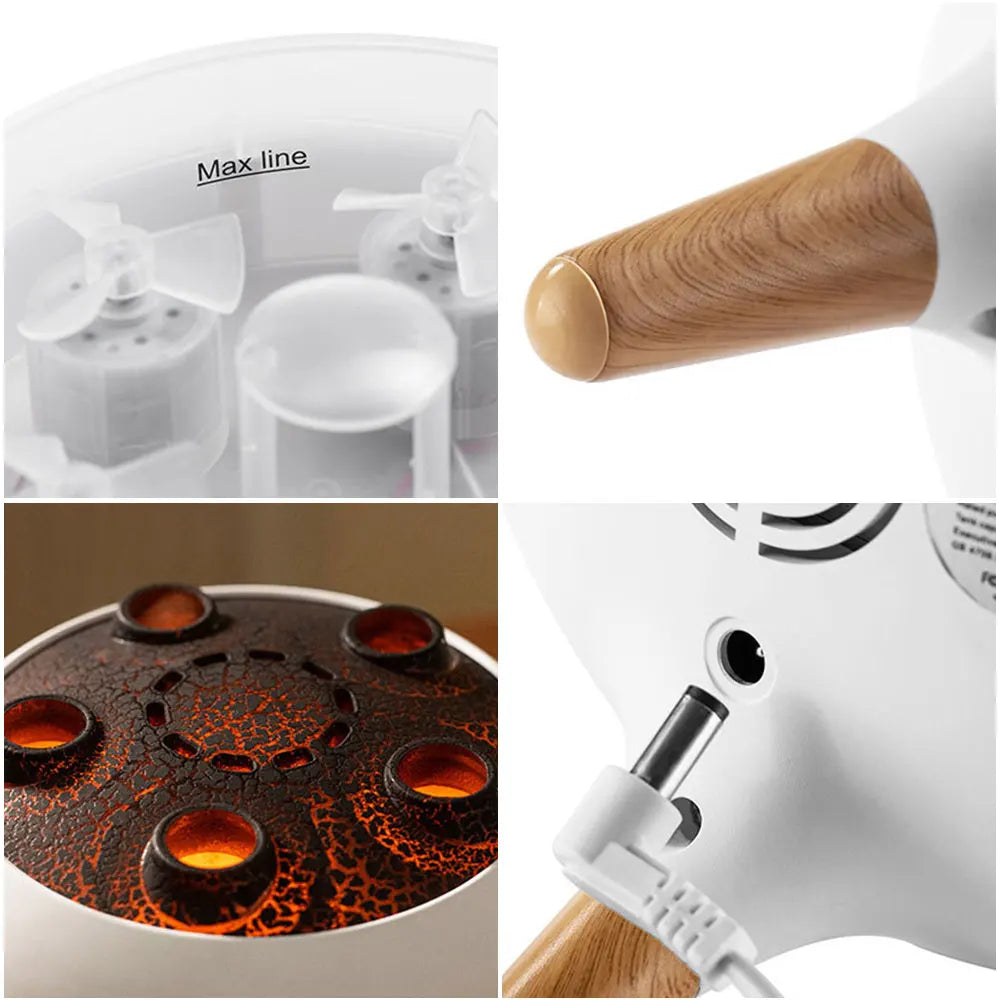 Dynamic Jellyfish Air Humidifier Remote Control Desktop Air Humidifier 7 Colorful Simulation Mushroom Essential Oil Diffuser